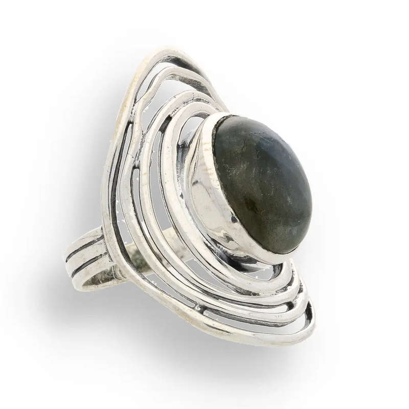 Labradorite Moonlit Mystique Ring  Unveil the Magic Within