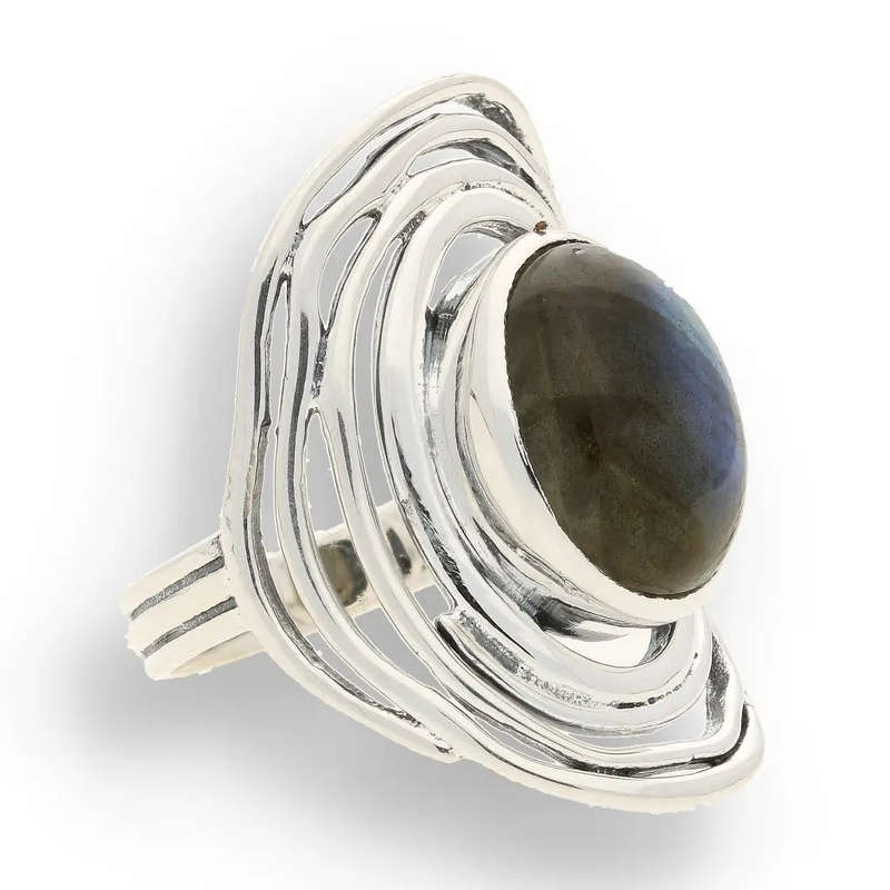 Labradorite Moonlit Mystique Ring  Unveil the Magic Within