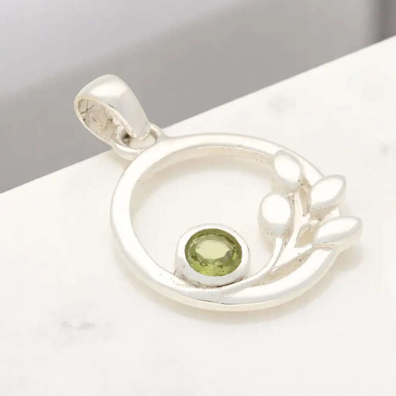 Nature's Touch - Peridot in Sterling Silver