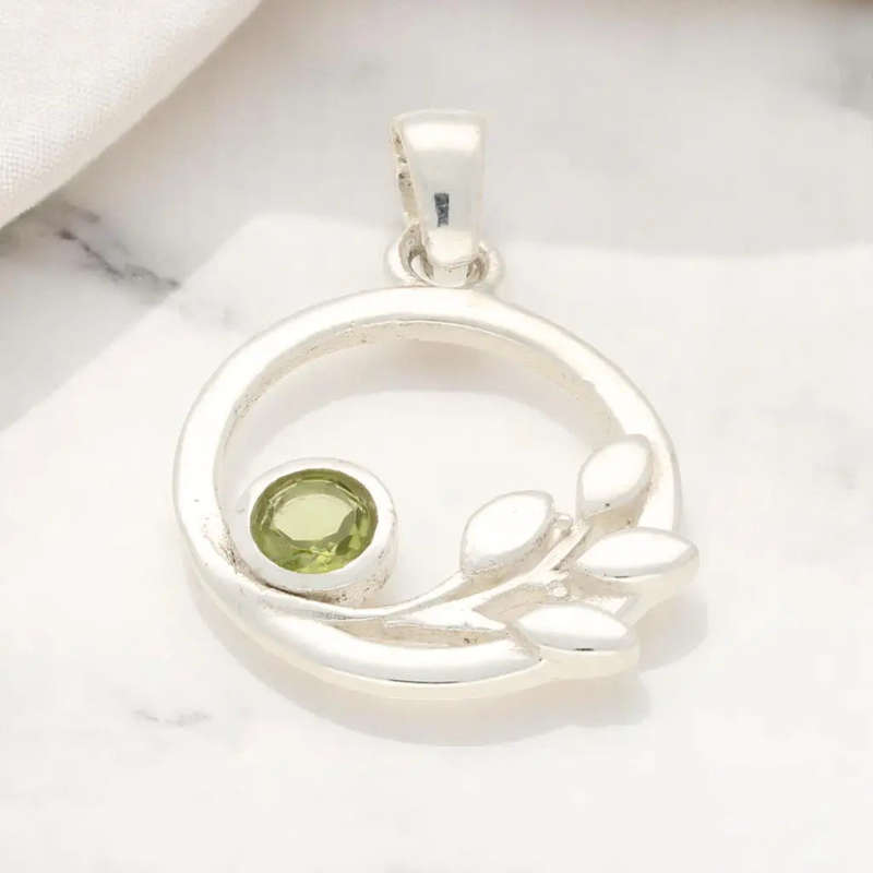 Nature's Touch - Peridot in Sterling Silver
