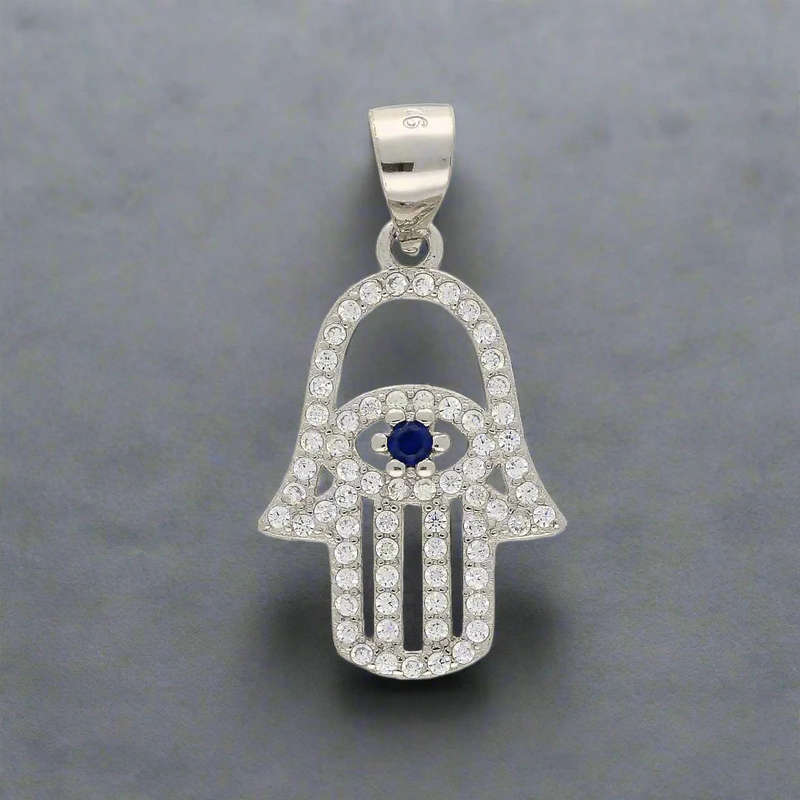 Shimmering Hamsa Charm of Protection