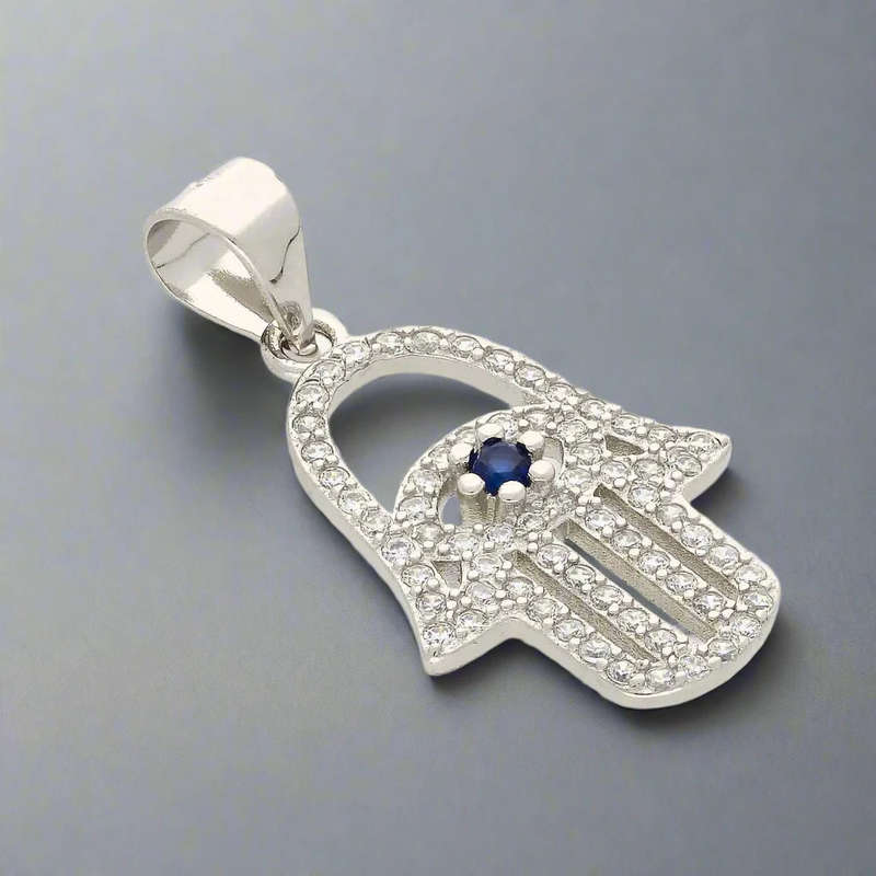 Shimmering Hamsa Charm of Protection