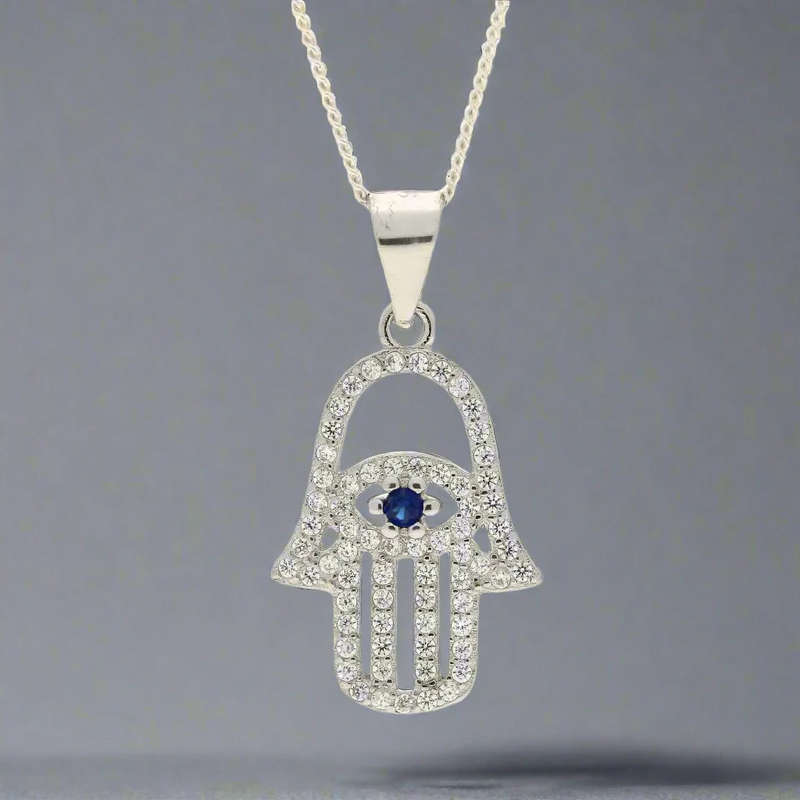 Shimmering Hamsa Charm of Protection
