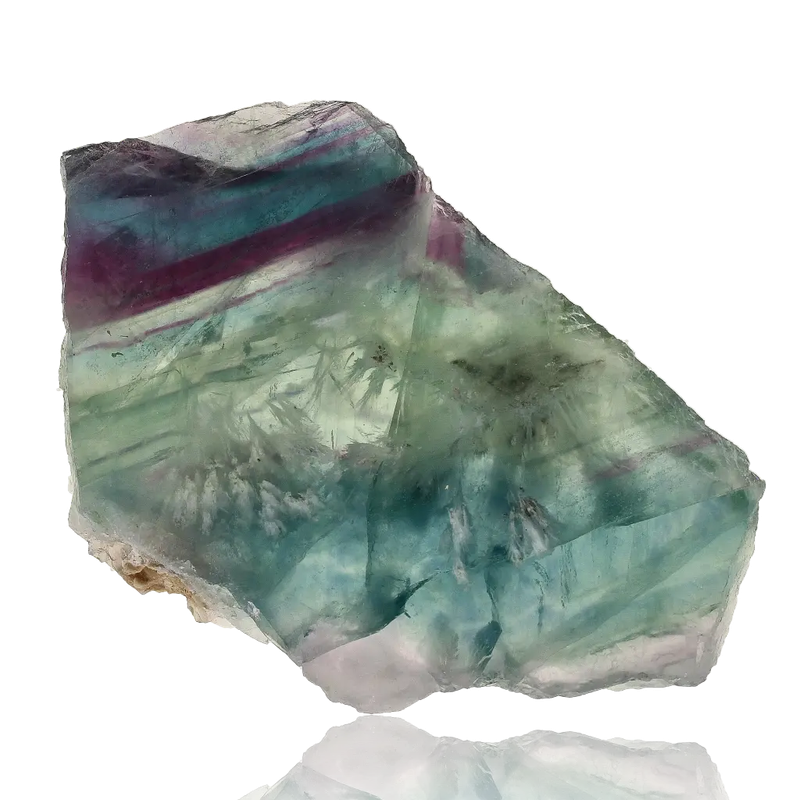 Fluorite Crystal Slice  Waves of Wisdom