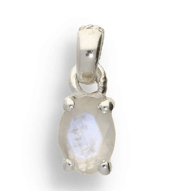 Moonstone "Lunar Glow" Sterling Silver Pendant - Celestial Dreams Captured