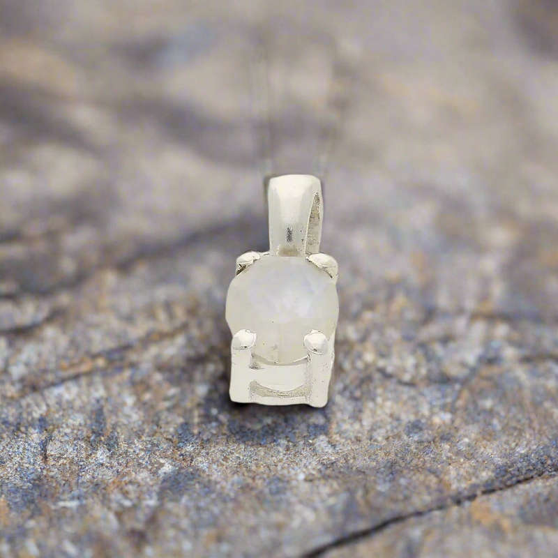 Moonstone "Lunar Glow" Sterling Silver Pendant - Celestial Dreams Captured
