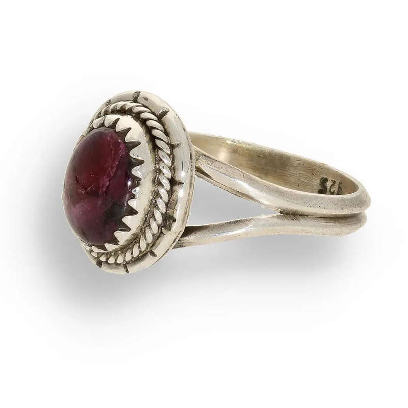 Star Ruby: Celestial Ember Glow Silver Ring