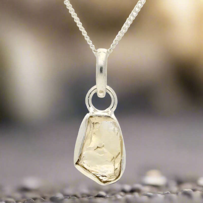 Abundance Energy - Rough Citrine Pendant