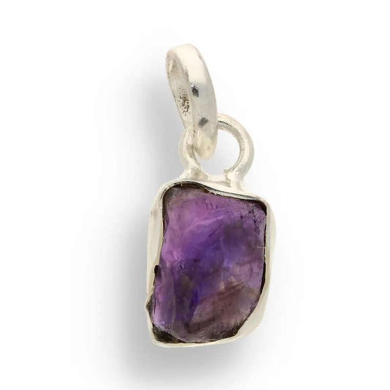 Spiritual Calm - Rough Amethyst Pendant