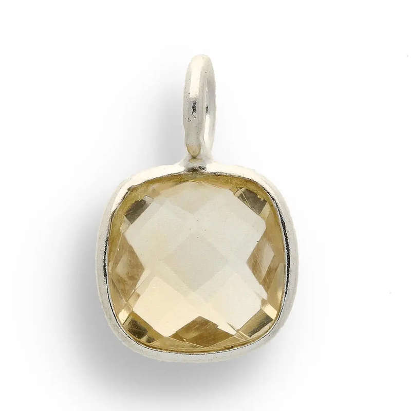 Joy & Abundance - Faceted Citrine Cushion Necklace