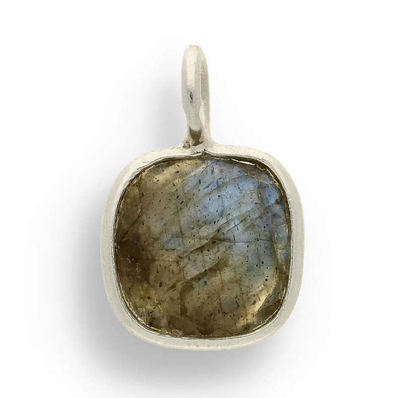Magical Protection  Faceted Labradorite Cushion Necklace