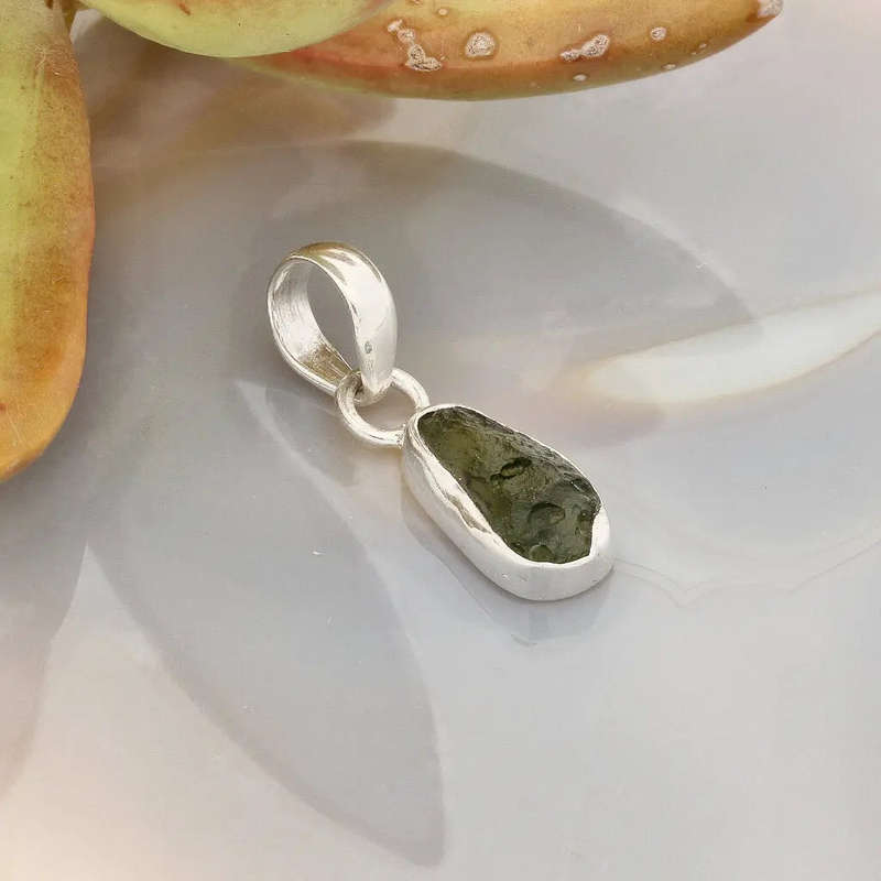 Moldavite Magic Necklace  Authentic Gem from Czechia