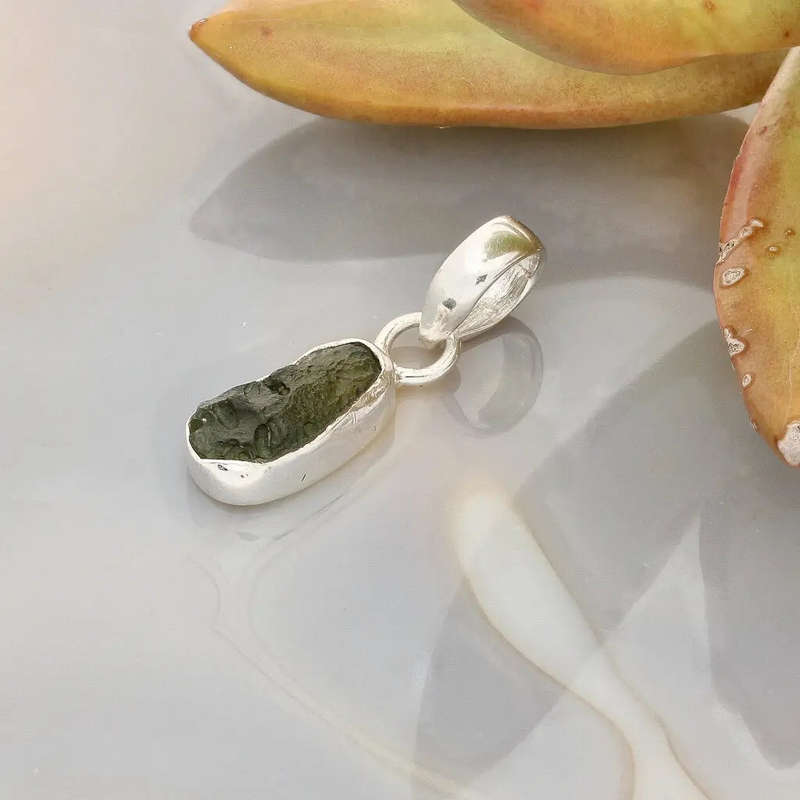 Moldavite Magic Necklace  Authentic Gem from Czechia