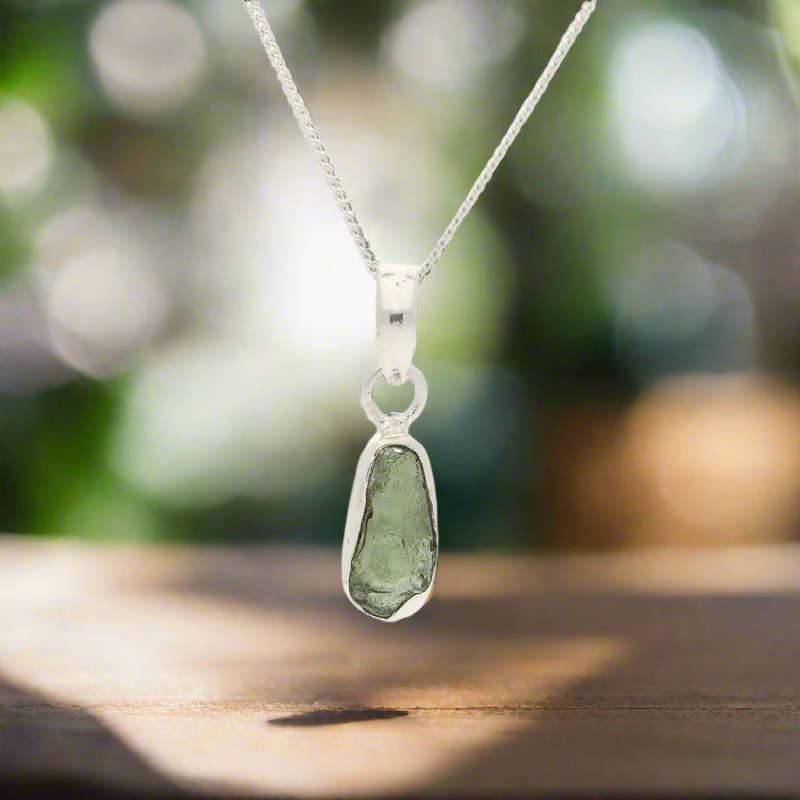 Moldavite Magic Necklace  Authentic Gem from Czechia