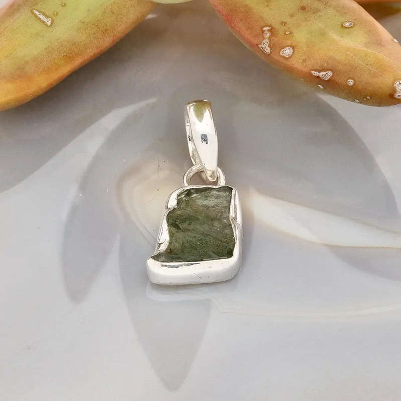 Moldavite Transformation Necklace  100% Real Gem