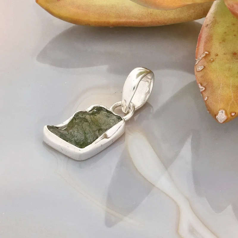 Moldavite Transformation Necklace  100% Real Gem