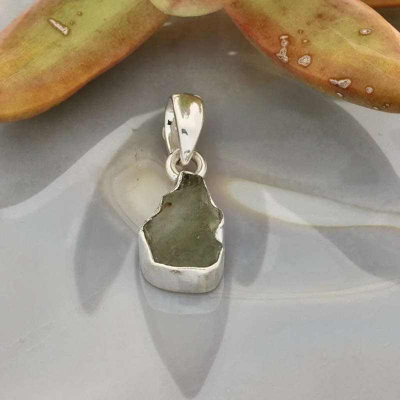 Moldavite Pendant of Change  Authentic Czech Stone