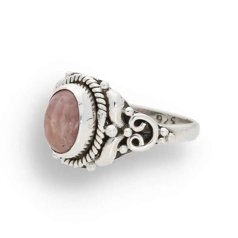 Rhodochrosite Sterling Silver Ring  A Symbol of Love & Healing