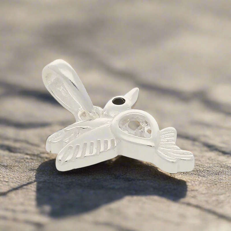 Clear Cubic Zirconia Hummingbird Necklace - Celestial Grace
