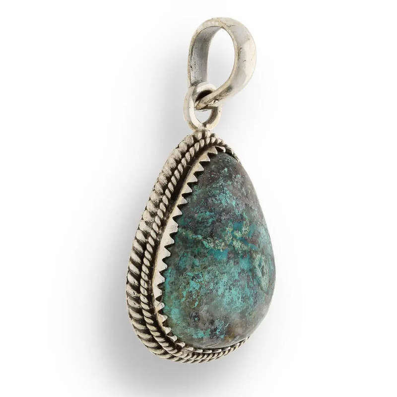 Chrysocolla Sterling Silver Pendant