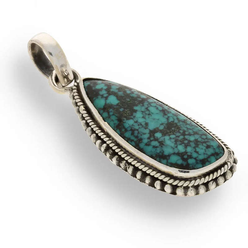 Chrysocolla Sterling Silver Pendant
