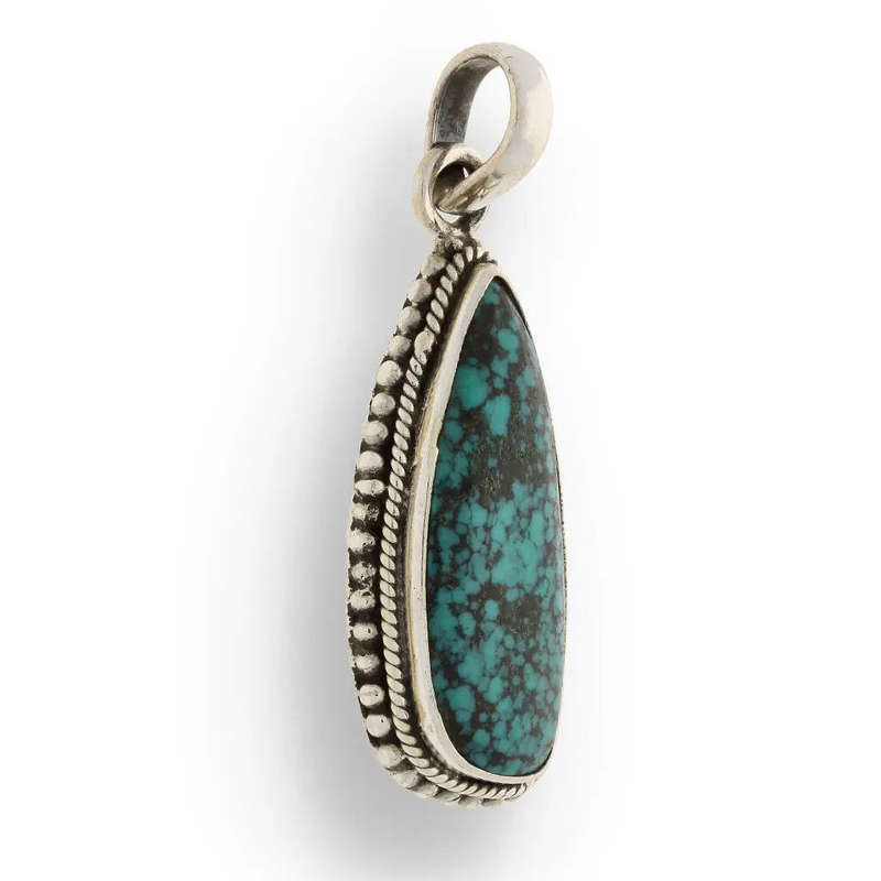 Chrysocolla Sterling Silver Pendant