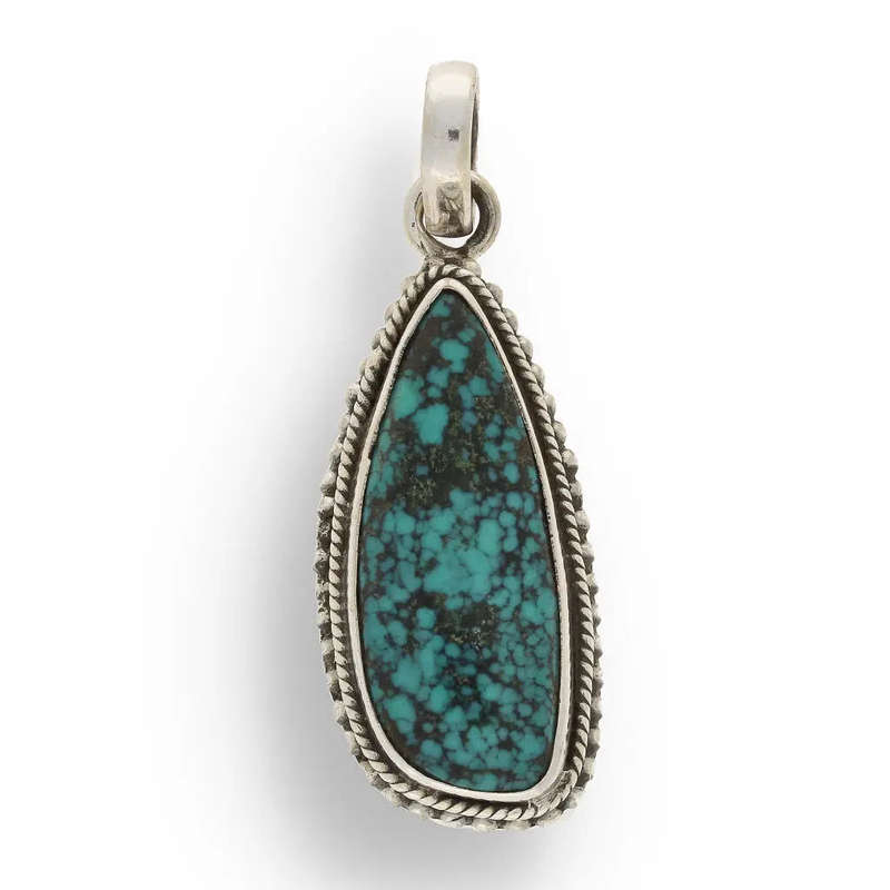 Chrysocolla Sterling Silver Pendant