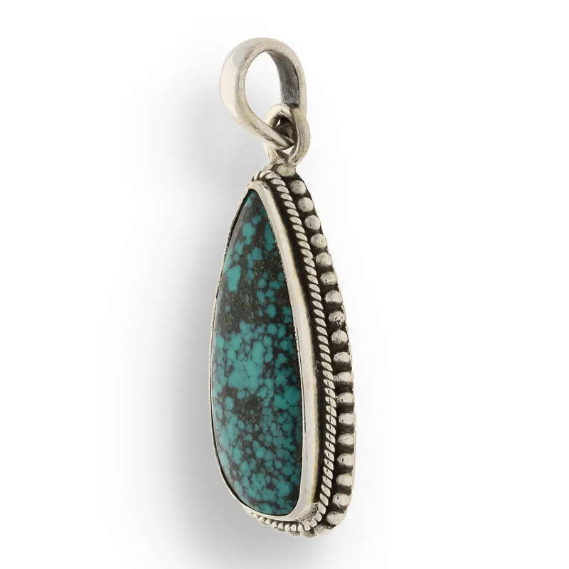 Chrysocolla Sterling Silver Pendant