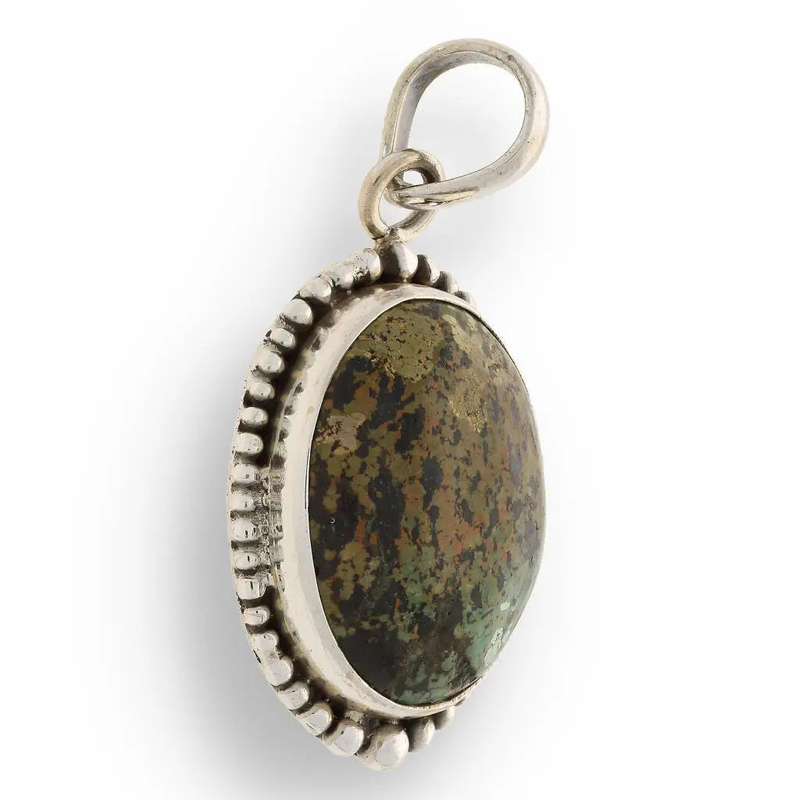 Chrysocolla Sterling Silver Pendant