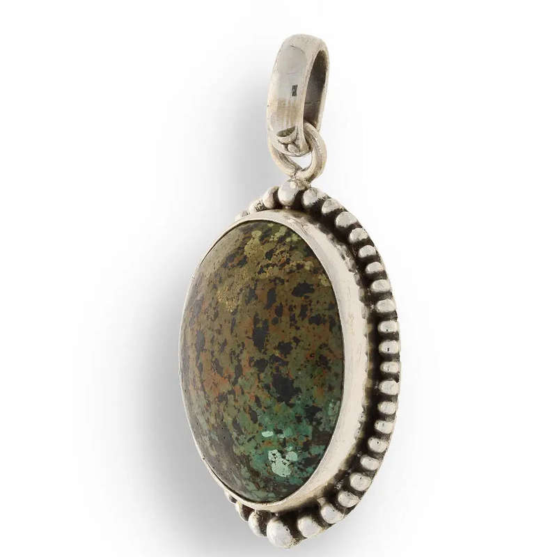 Chrysocolla Sterling Silver Pendant