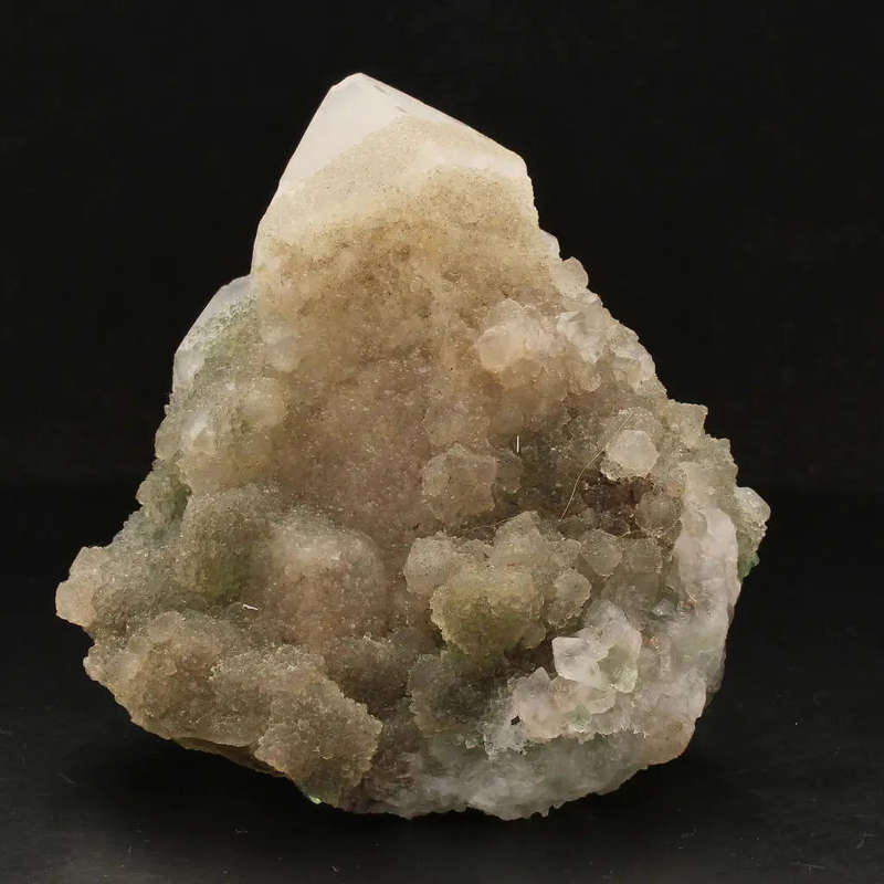 Unique Cactus Quartz with Lustrous Green Fluorite from Riemvasmaak