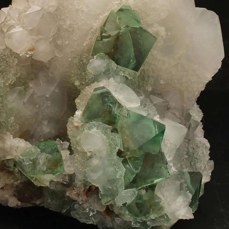 Unique Cactus Quartz with Lustrous Green Fluorite from Riemvasmaak
