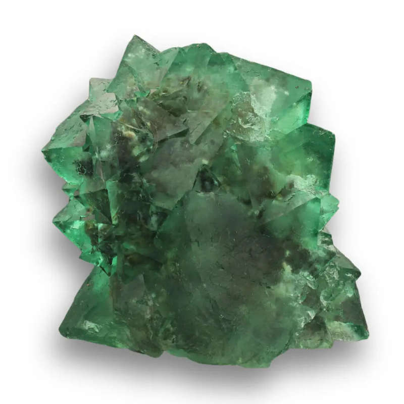 Exceptional Lustrous Green and Purple Fluorite Cluster from Riemvasmaak