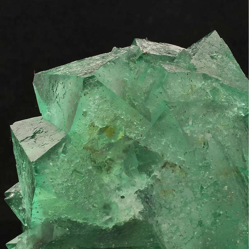 Exceptional Lustrous Green and Purple Fluorite Cluster from Riemvasmaak
