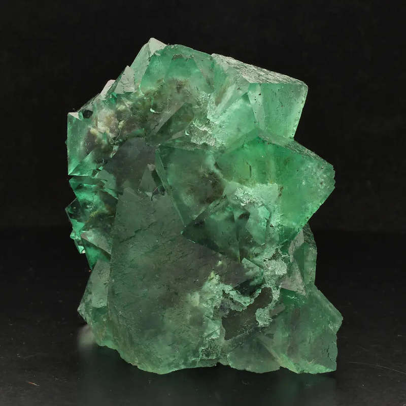 Exceptional Lustrous Green and Purple Fluorite Cluster from Riemvasmaak