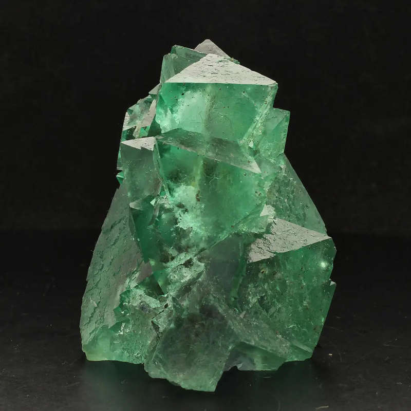 Exceptional Lustrous Green and Purple Fluorite Cluster from Riemvasmaak