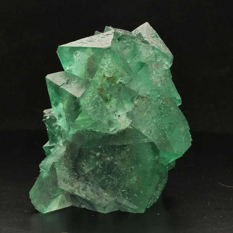 Exceptional Lustrous Green and Purple Fluorite Cluster from Riemvasmaak