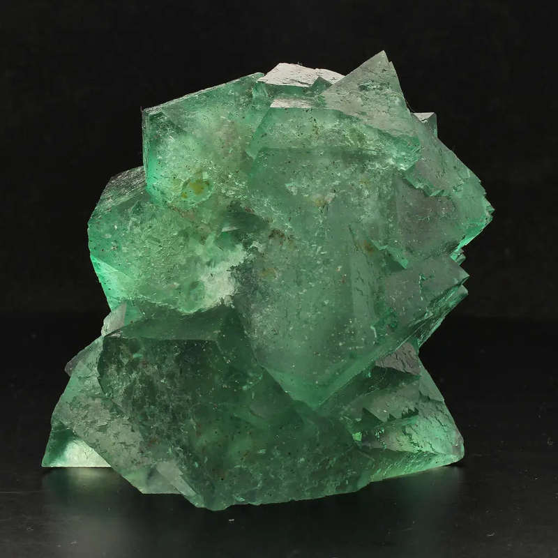 Exceptional Lustrous Green and Purple Fluorite Cluster from Riemvasmaak