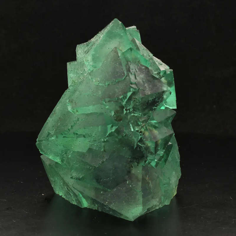 Exceptional Lustrous Green and Purple Fluorite Cluster from Riemvasmaak