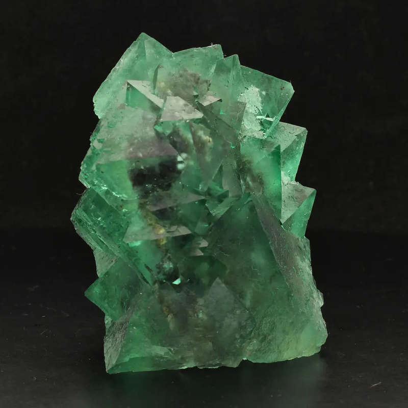 Exceptional Lustrous Green and Purple Fluorite Cluster from Riemvasmaak