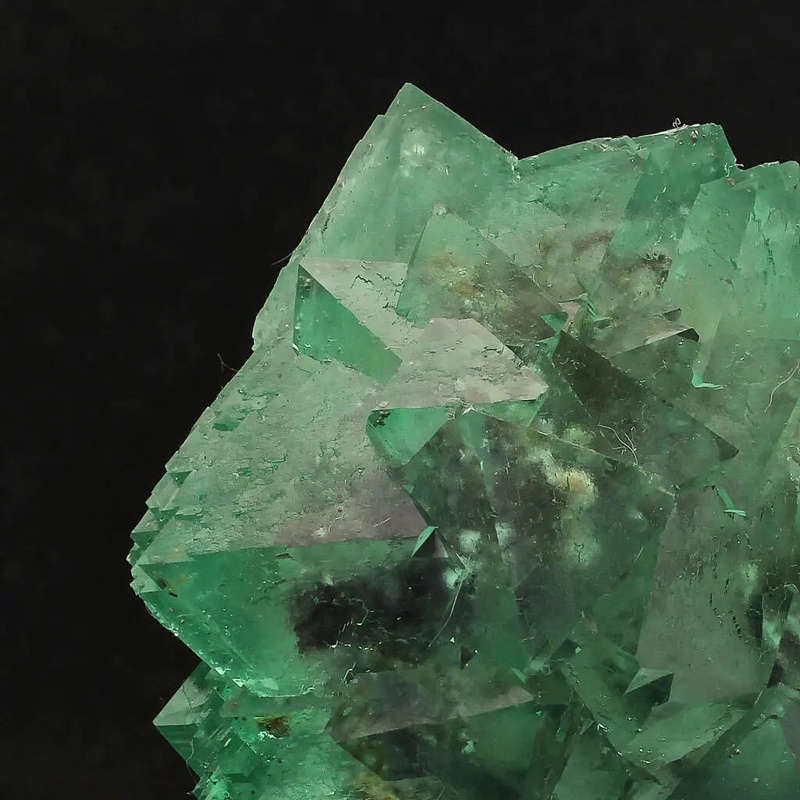 Exceptional Lustrous Green and Purple Fluorite Cluster from Riemvasmaak