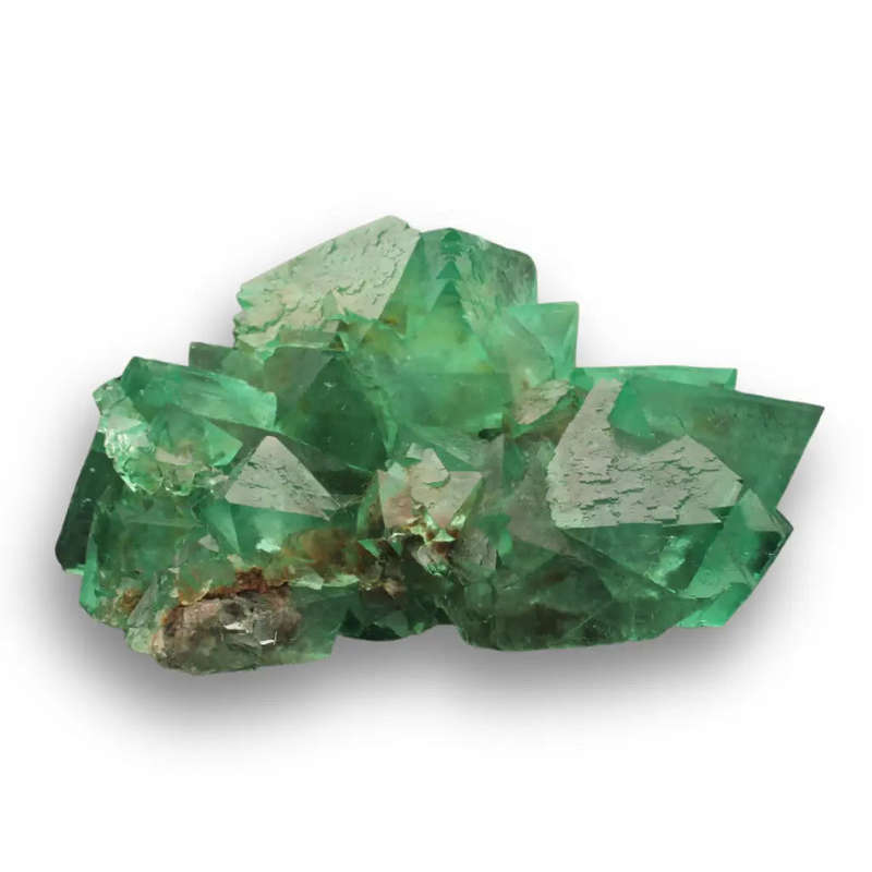 Large Exceptional Lustrous Octahedral Fluorite Cluster from Riemvasmaak