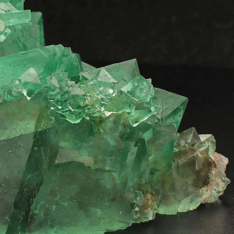 Large Exceptional Lustrous Octahedral Fluorite Cluster from Riemvasmaak