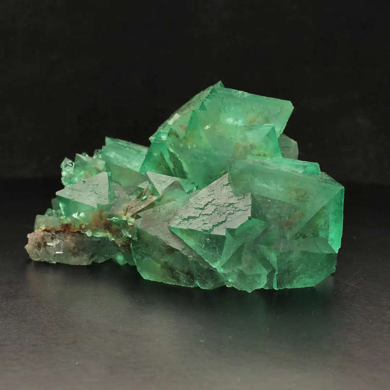Large Exceptional Lustrous Octahedral Fluorite Cluster from Riemvasmaak