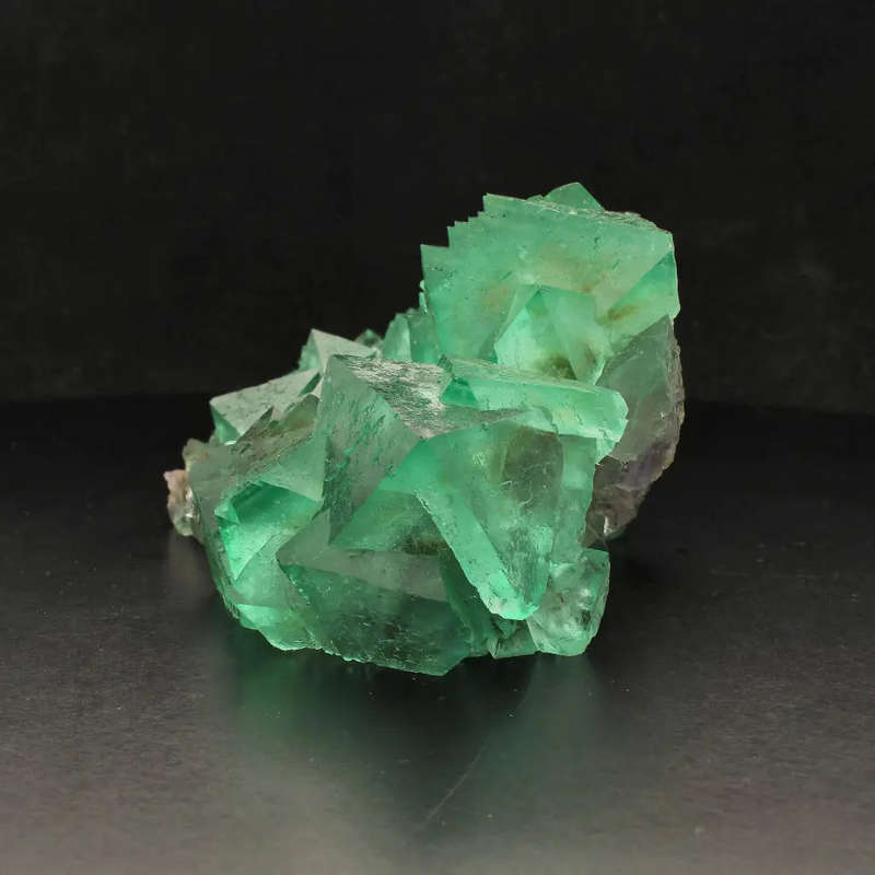 Large Exceptional Lustrous Octahedral Fluorite Cluster from Riemvasmaak