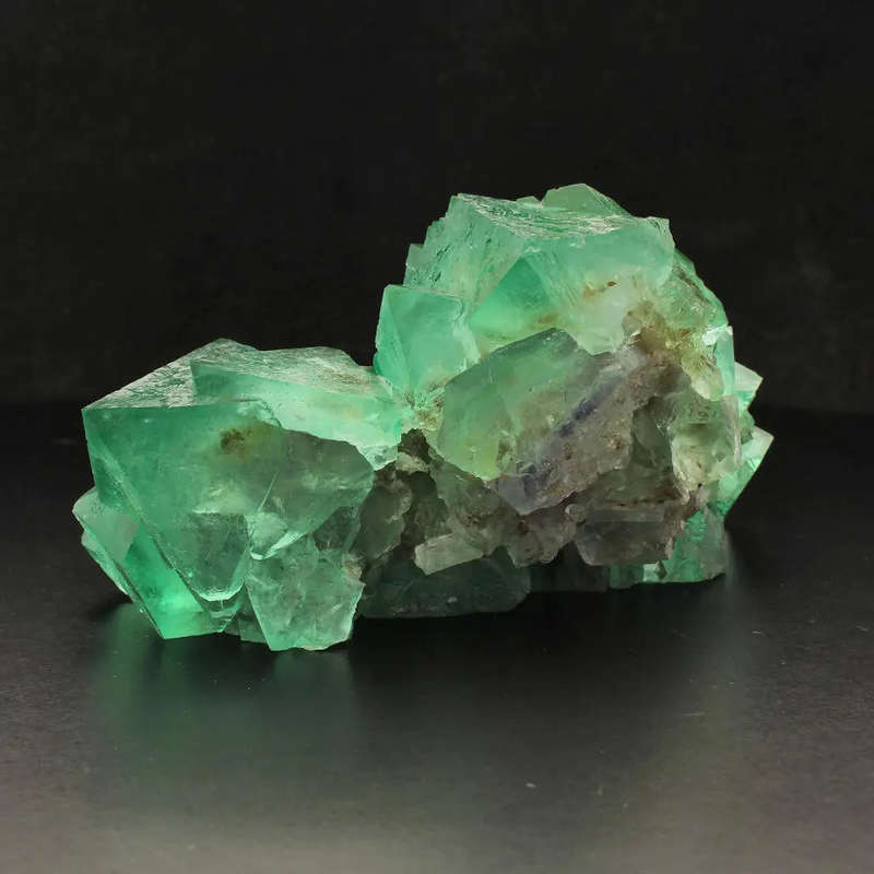 Large Exceptional Lustrous Octahedral Fluorite Cluster from Riemvasmaak