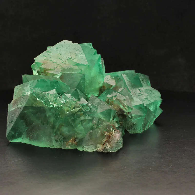 Large Exceptional Lustrous Octahedral Fluorite Cluster from Riemvasmaak