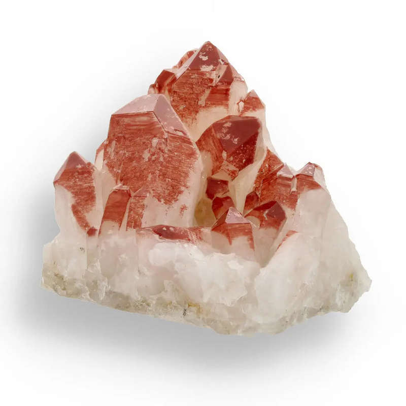 Fiery Hematite Quartz Cluster  Pellaberg, South Africa