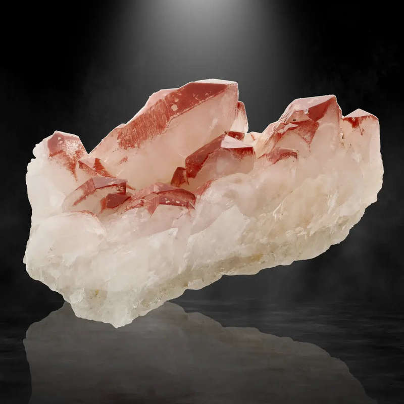 Fiery Hematite Quartz Cluster  Pellaberg, South Africa