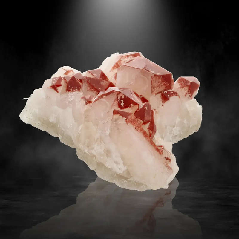 Fiery Hematite Quartz Cluster  Pellaberg, South Africa